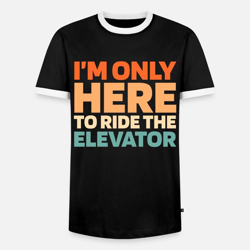 Elevator Elevator - Men's Ringer Shirt - black/white