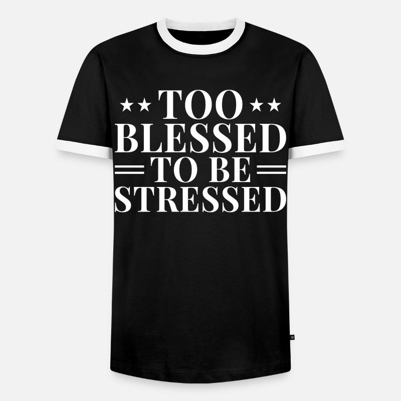 Too to be baptized - Men's Ringer Shirt - black/white