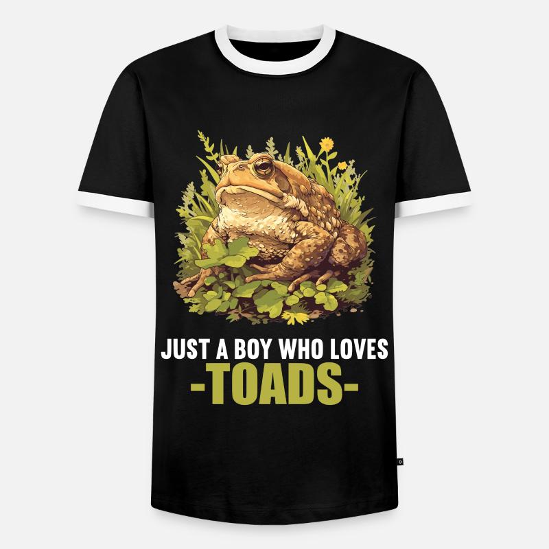 Toad Kröten Kröte - Männer Kontrast-T-Shirt - Schwarz/Weiß