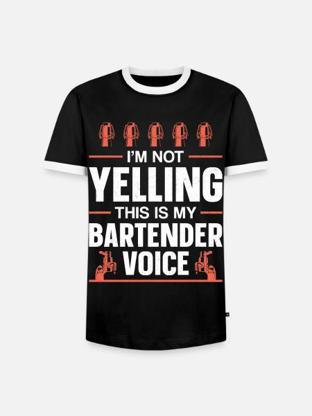 Bartender Mixologist I'm Not - Männer Kontrast-T-Shirt - Schwarz/Weiß