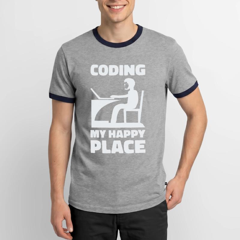 Programmierer Informatiker Computer Nerd Geschenk Männer Kontrast-T-Shirt