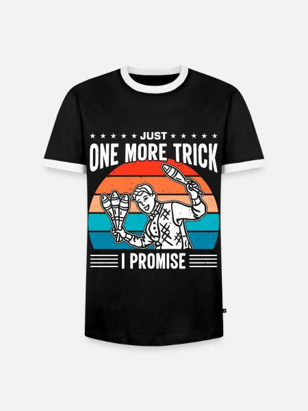 Funny juggling saying - Men's Ringer Shirt - black/white