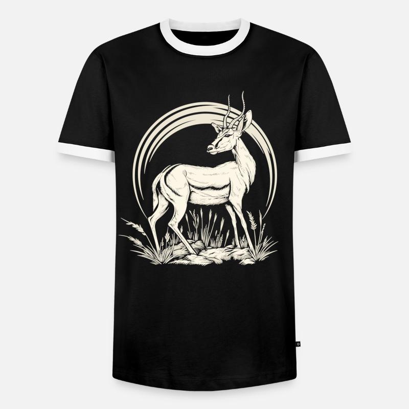 Antelope Antilopen Antilope - Men's Ringer Shirt - black/white