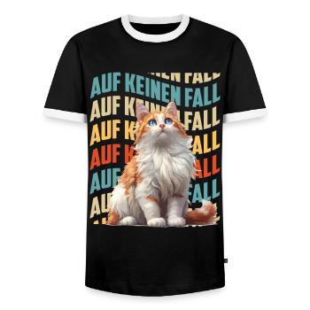 Turc Van CERTAINEMENT pas drôle Sture Turc - T-shirt contrasté Homme - noir/blanc - Devant - AI Model Female 172 light (172cm) & AI Model Male 178 light (178cm)