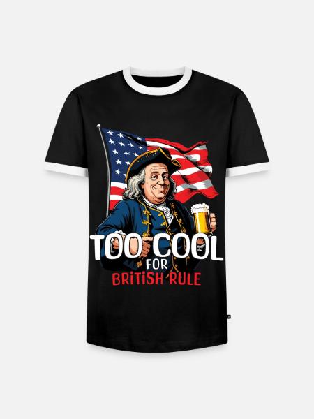 No British rule Celebrate the - Men's Ringer Shirt - black/white