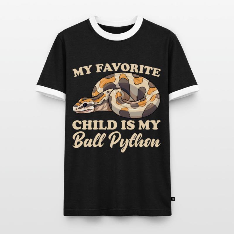 Boule de banane Python Herpétologiste Boule de corail T-shirt contrasté Homme