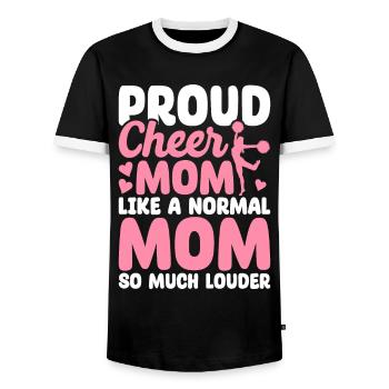 Lustiges Cheerleading Cheerleader Cheer Squad Chee - Männer Kontrast-T-Shirt - Schwarz/Weiß - Vorne - AI Model Female 172 light (172cm) & AI Model Male 178 light (178cm)