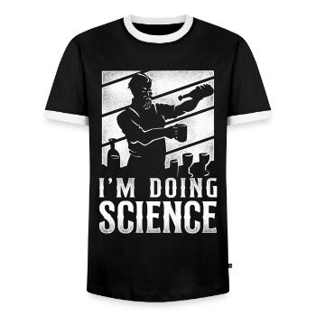 Bartender Mixologist I'm Doing - Männer Kontrast-T-Shirt - Schwarz/Weiß - Vorne - AI Model Female 172 light (172cm) & AI Model Male 178 light (178cm)
