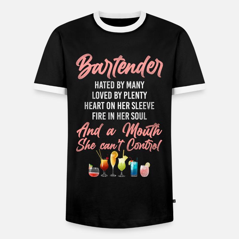 Bartender Mixologist Bartender - Männer Kontrast-T-Shirt - Schwarz/Weiß