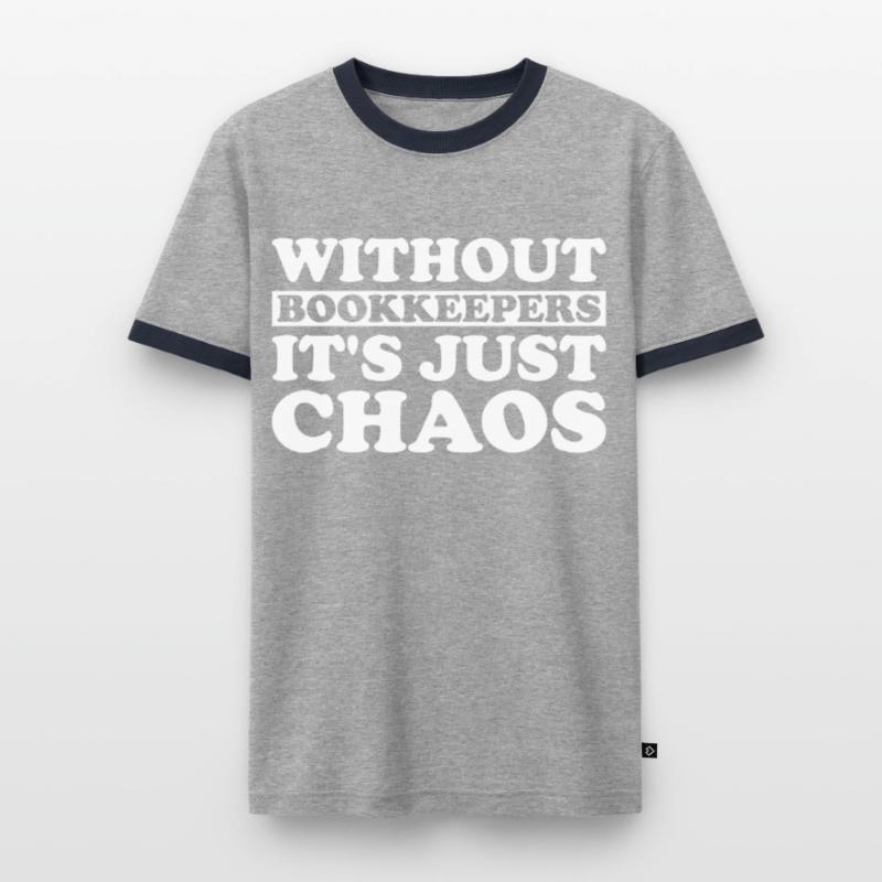 Comptabilité Comptable Financier Profession de comptable T-shirt contrasté Homme