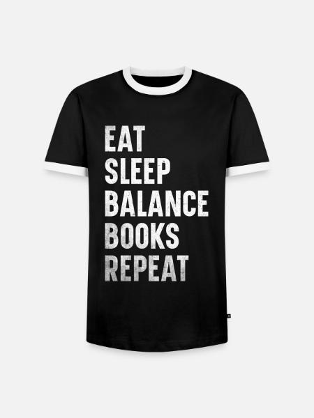 Buchhaltung Finanzbuchhalter Buchhalter Beruf - Männer Kontrast-T-Shirt - Schwarz/Weiß