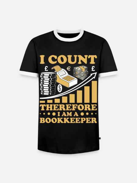 Buchhaltung Finanzbuchhalter Buchhalter Beruf - Männer Kontrast-T-Shirt - Schwarz/Weiß