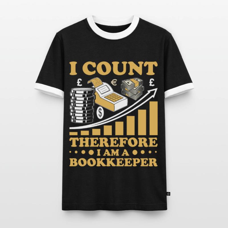 Comptabilité Comptable Financier Profession de comptable T-shirt contrasté Homme
