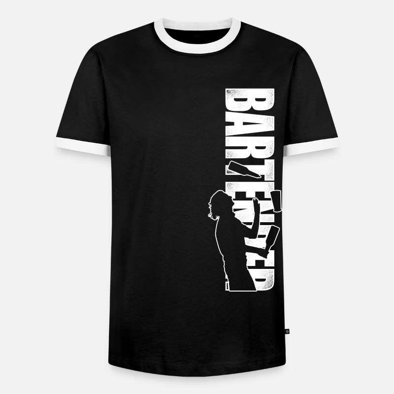 Bartender Mixologist Bartender - Männer Kontrast-T-Shirt - Schwarz/Weiß