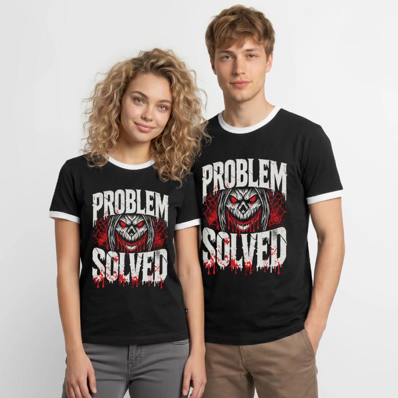 Bloody Solution - Problem Solved Men's Ringer Shirt