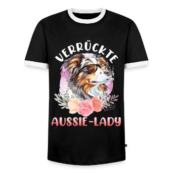 Berger Australien CRAZY AUSSIE LADY Fleurs - T-shirt contrasté Homme - noir/blanc - Devant - AI Model Female 172 light (172cm) & AI Model Male 178 light (178cm)