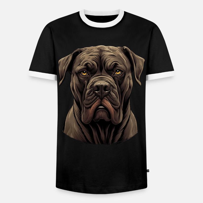 Cane Corso - Männer Kontrast-T-Shirt - Schwarz/Weiß