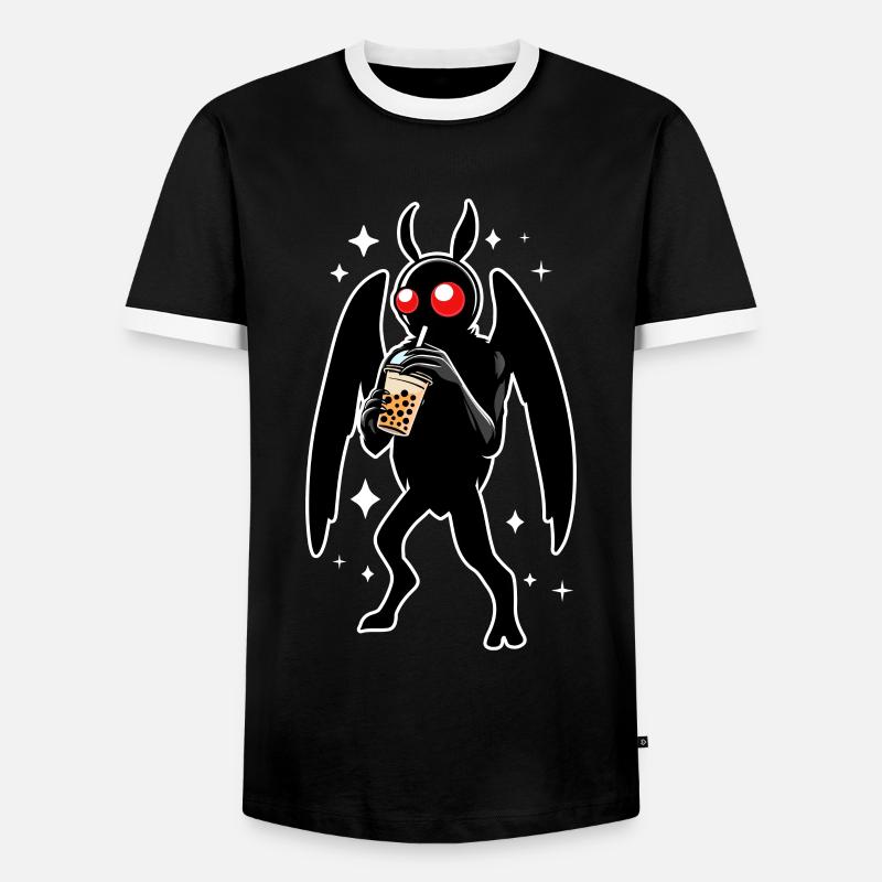 Mothman Bubble Tee - Männer Kontrast-T-Shirt - Schwarz/Weiß