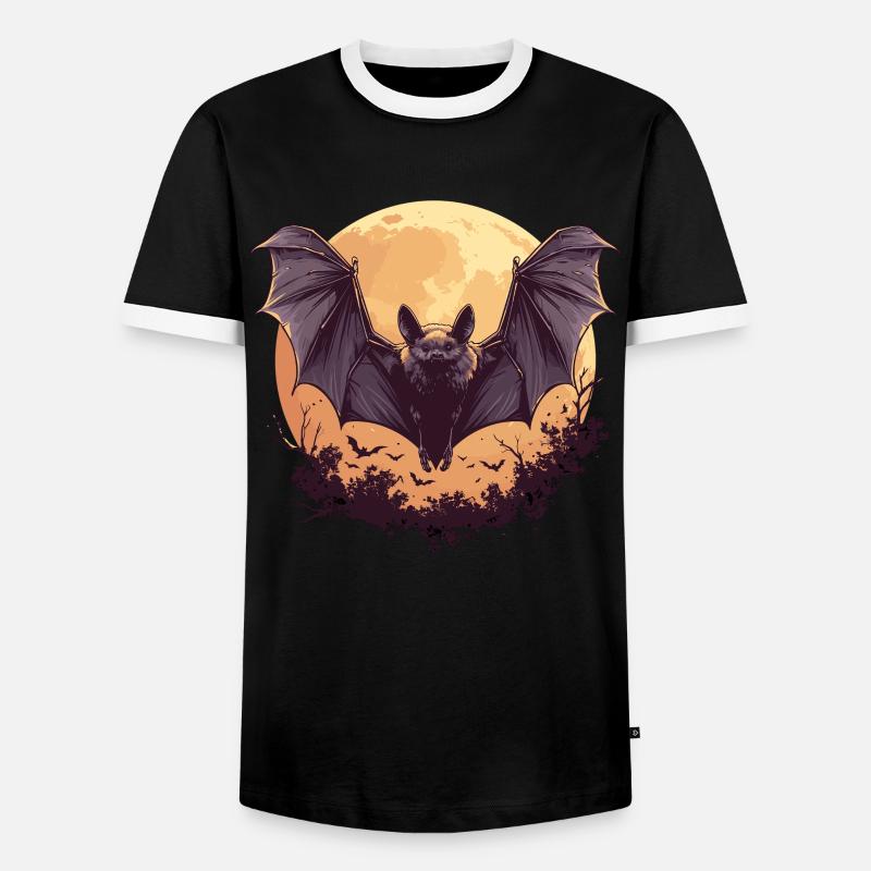 Bat Bats Bat - Men's Ringer Shirt - black/white
