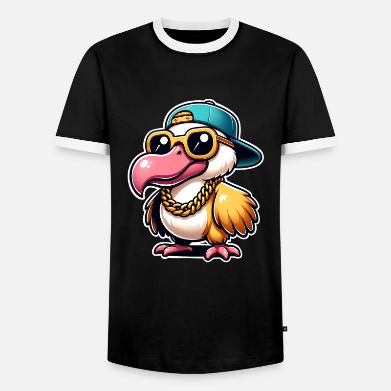 Dodo - Men's Ringer Shirt - black/white