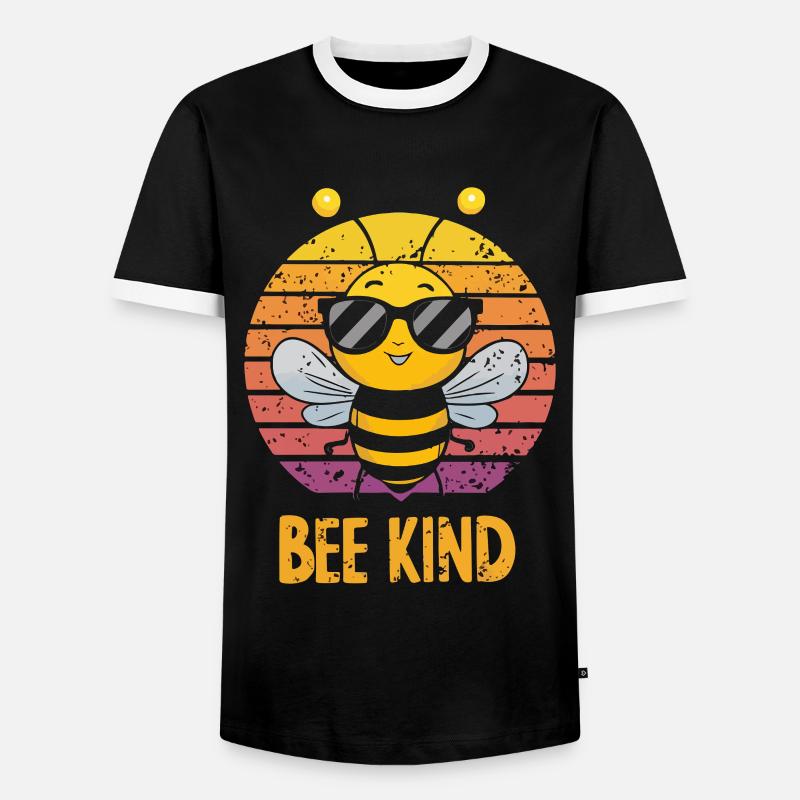 Bee Child Bee - Men's Ringer Shirt - black/white