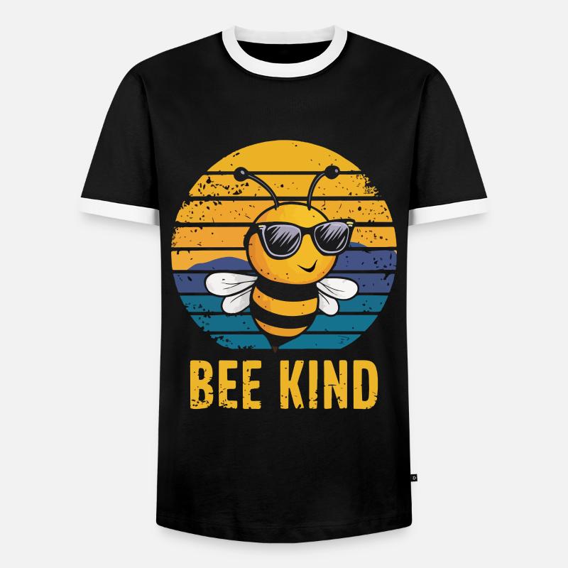 Bee Child Bee - Men's Ringer Shirt - black/white