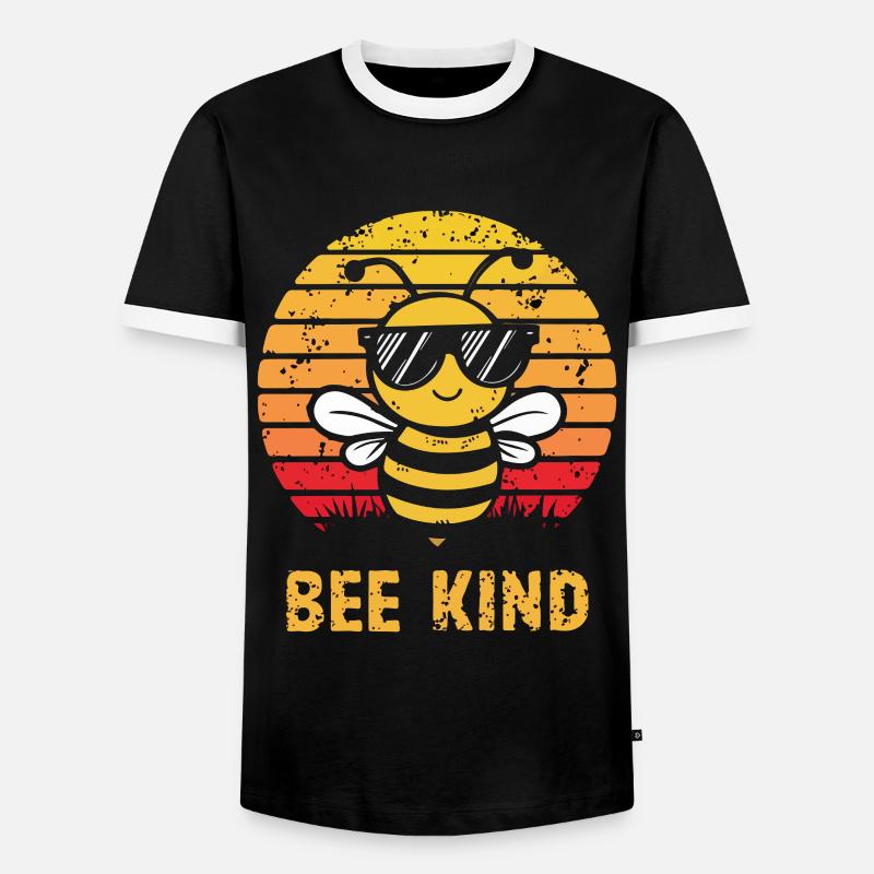 Bee Child Bee - Men's Ringer Shirt - black/white
