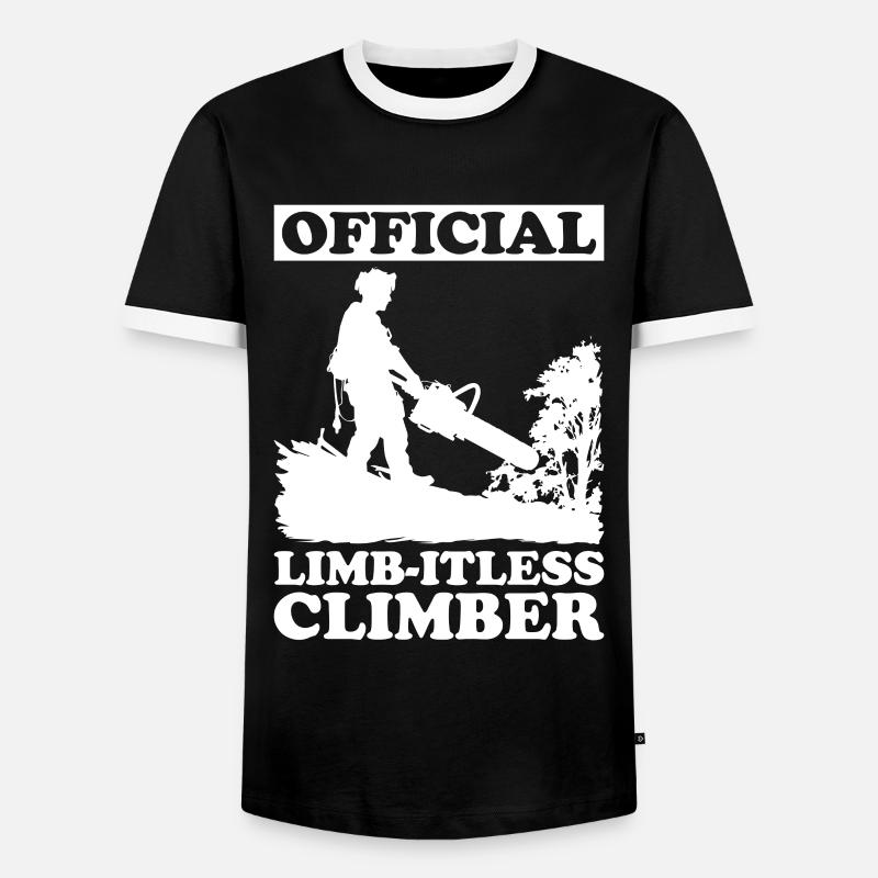 Arborist Baumpfleger Baumkletterer Baumklettern - Männer Kontrast-T-Shirt - Schwarz/Weiß