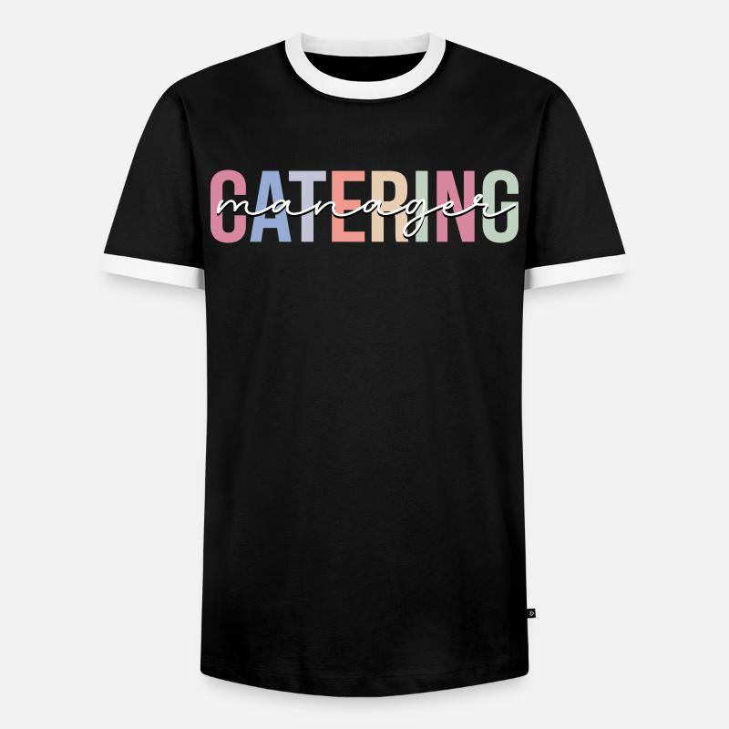 Catering Manager Catering Server - Men's Ringer Shirt - black/white