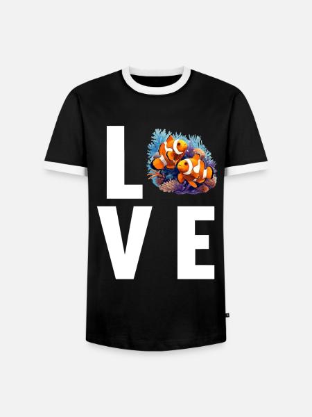Clownfish Clownfische Clownfisch - Männer Kontrast-T-Shirt - Schwarz/Weiß