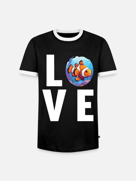 Clownfish Clownfische Clownfisch - Männer Kontrast-T-Shirt - Schwarz/Weiß