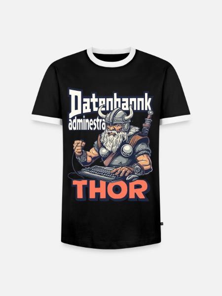Datenbankadministrathor Codierung Datenanalyst - Männer Kontrast-T-Shirt - Schwarz/Weiß