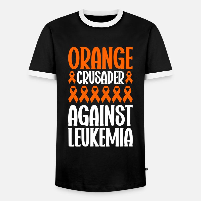 Leukämie Bewusstsein Blutkrebs Bekämpfung - Männer Kontrast-T-Shirt - Schwarz/Weiß