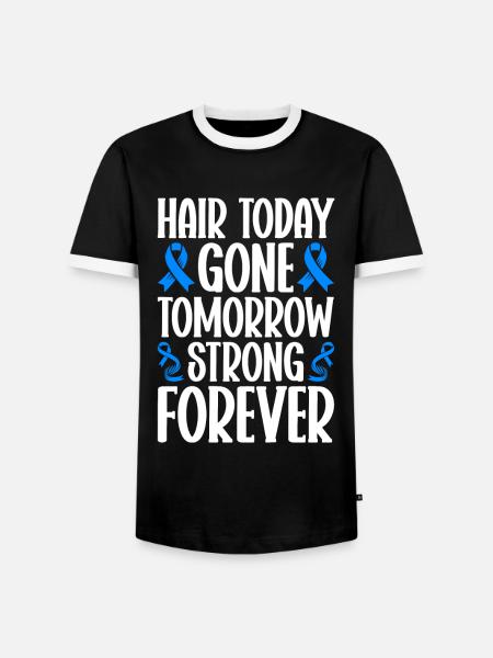 Alopecia Areata Bewusstsein Haarausfall - Männer Kontrast-T-Shirt - Schwarz/Weiß