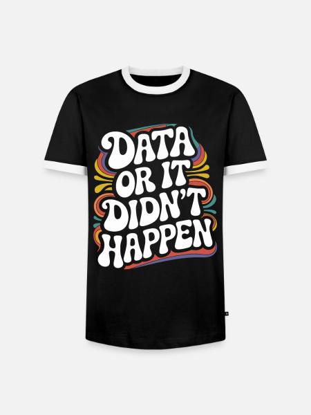 Data Analyst Data Scientist Data Engineer - Data - Men's Ringer Shirt - black/white
