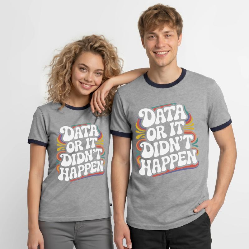 Data Analyst Data Scientist Data Engineer - Data T-shirt contrasté Homme