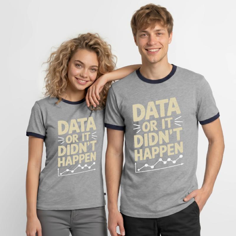 Data Analyst Data Scientist Data Engineer : Data Or T-shirt contrasté Homme