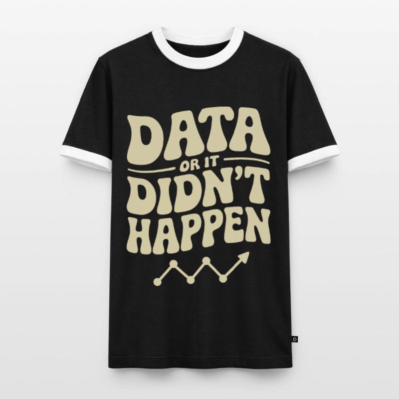 Data Analyst Data Scientist Data Men's Ringer Shirt