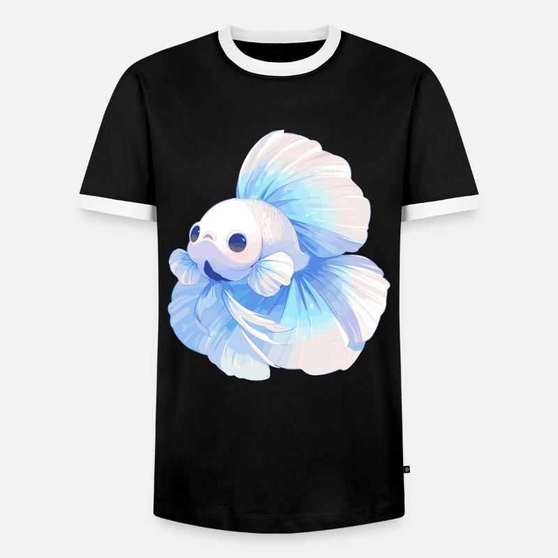 Bettas Betta Fish Betta - Men's Ringer Shirt - black/white