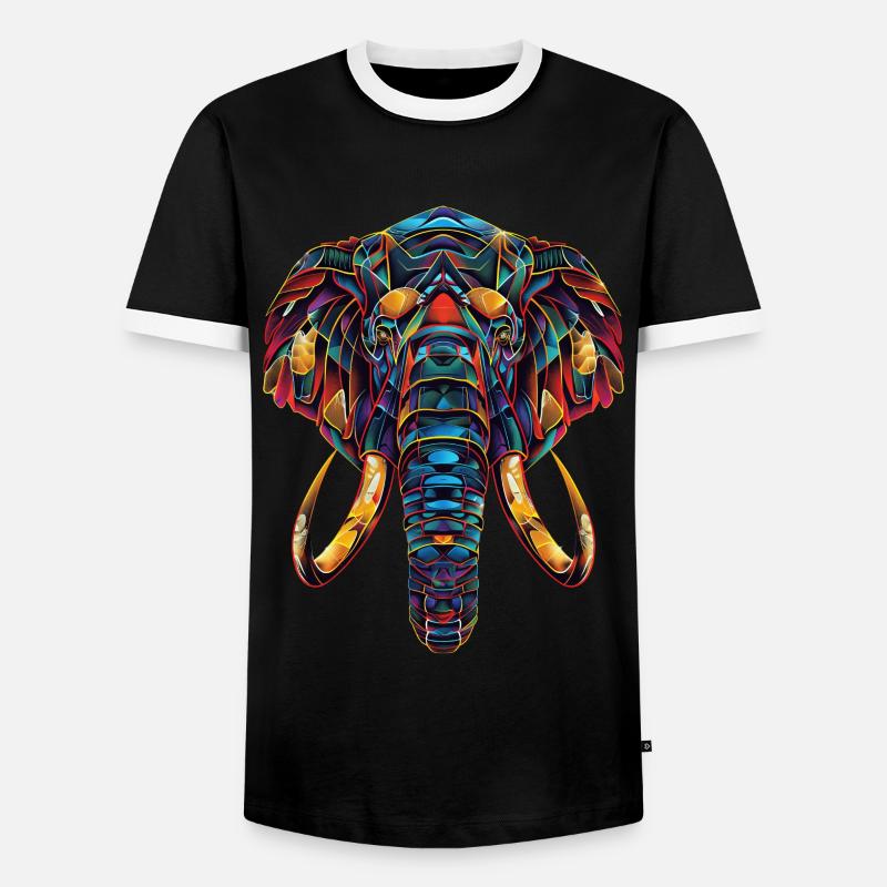 Mammoth - Men's Ringer Shirt - black/white