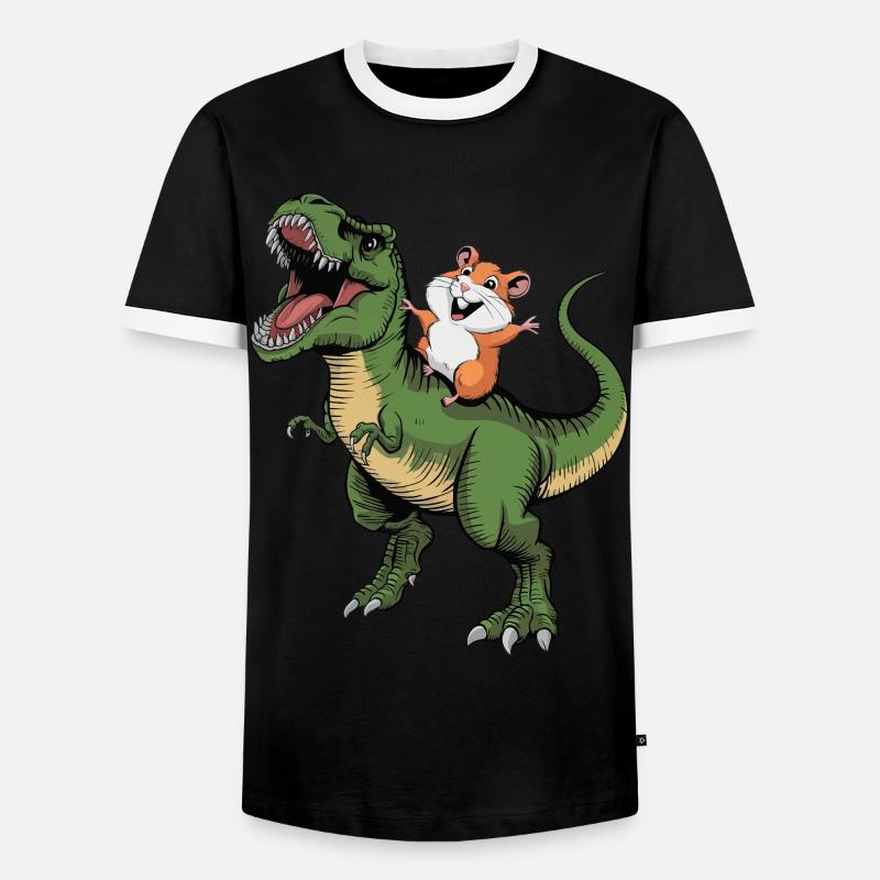 Hamster - Men's Ringer Shirt - black/white