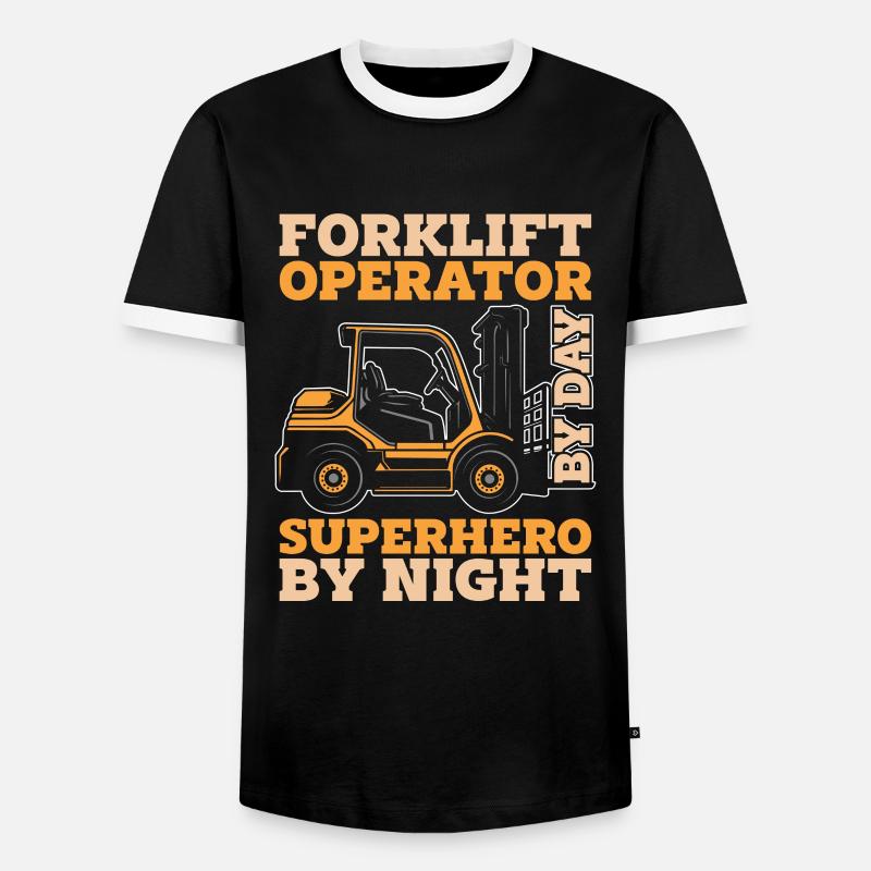 Gabelstapler Staplerfahrer - Männer Kontrast-T-Shirt - Schwarz/Weiß