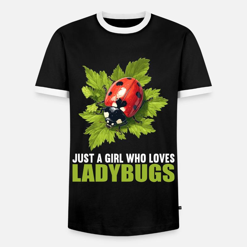 Ladybug Marienkäfer - Männer Kontrast-T-Shirt - Schwarz/Weiß