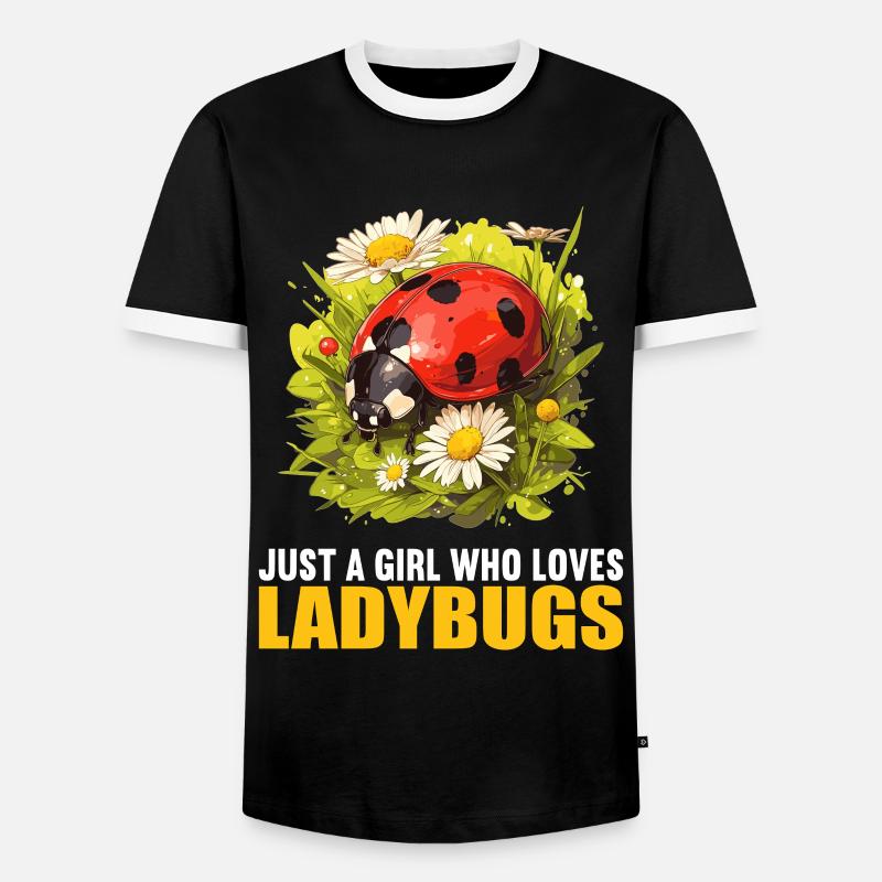 Ladybug Marienkäfer - Männer Kontrast-T-Shirt - Schwarz/Weiß