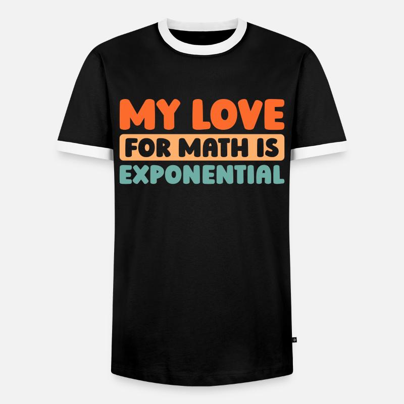 Mathe Mathematik Math Funny Pun - Männer Kontrast-T-Shirt - Schwarz/Weiß