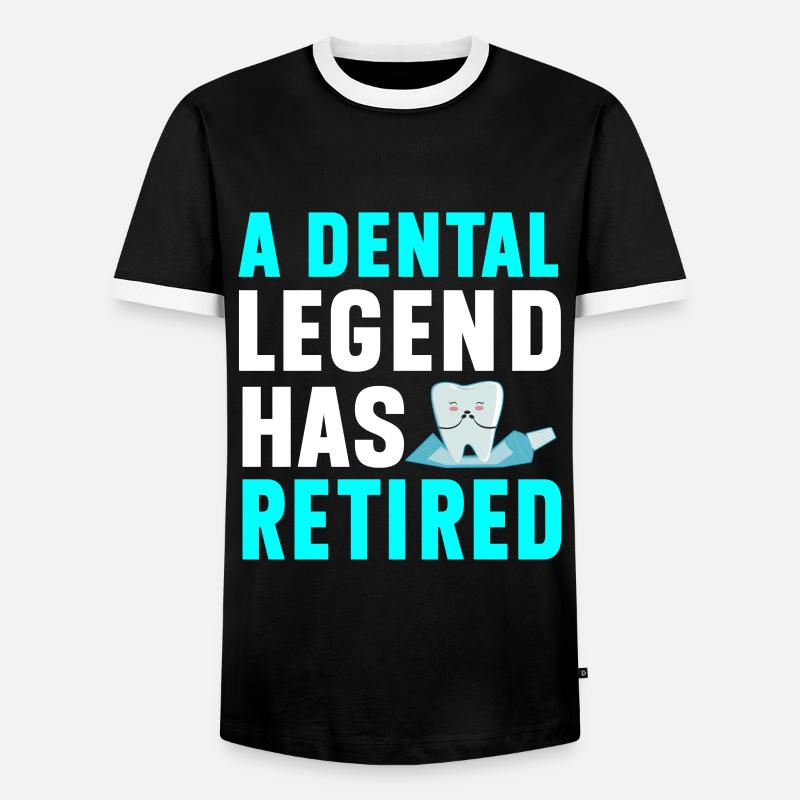 Dentist - Men's Ringer Shirt - black/white