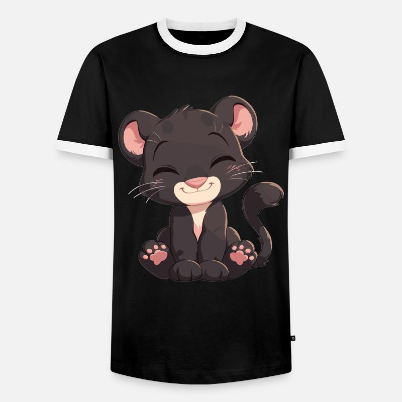 Panthers Panther - Men's Ringer Shirt - black/white