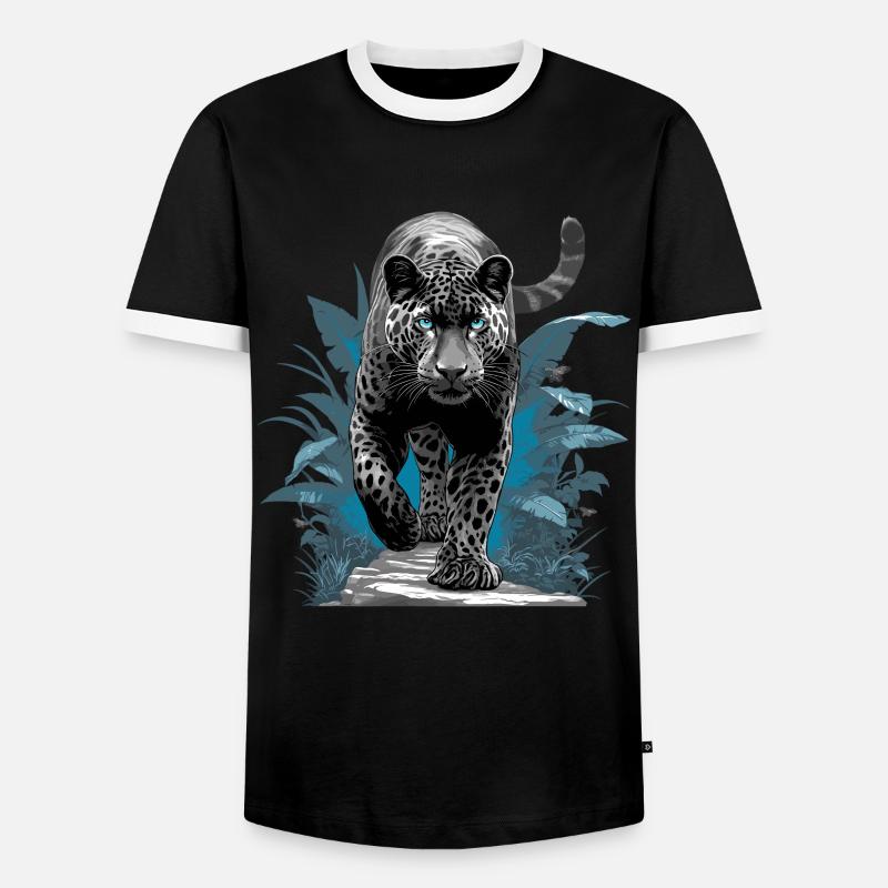 Panthers Panther - Men's Ringer Shirt - black/white