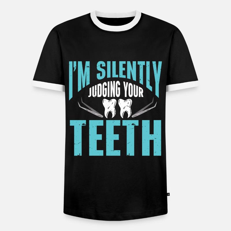 Dentist - Men's Ringer Shirt - black/white