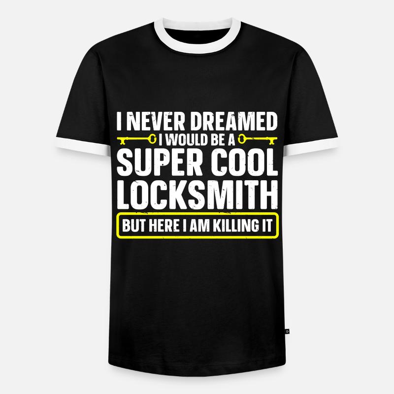 Locksmith Lockpicking Lockpicker - Männer Kontrast-T-Shirt - Schwarz/Weiß